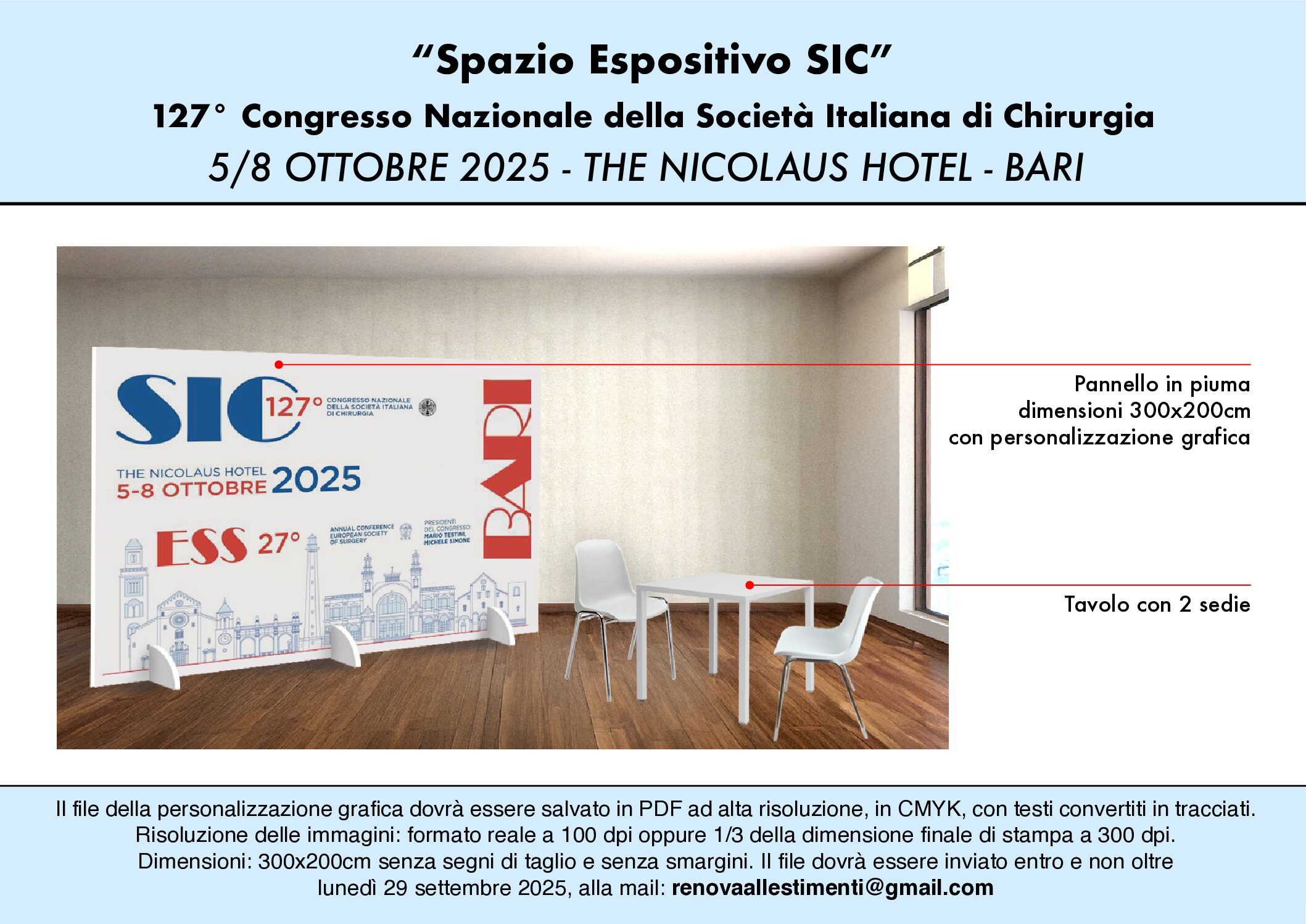 STAND PREALLESTITO- IN BASE AI METRI QUADRI